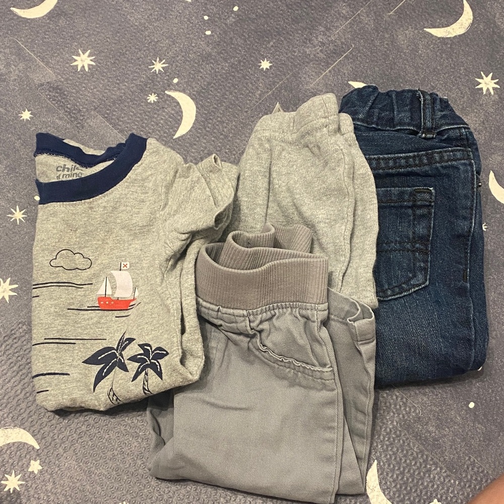 6-9m 100% Cotton Bundle of 4
